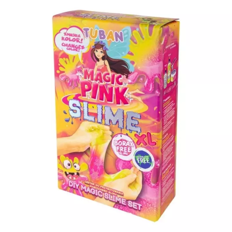 Set de slime DIY TUBAN TU3569 — Magic Pink XL, no tóxico, seguro para niños