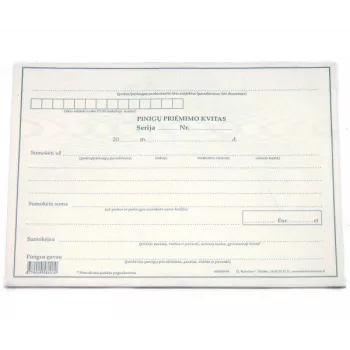 Recibo de caja, sin n.º, A5, 2x50 0720-059