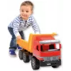Camión volquete de juguete Lena Actros 62 cm single brown cart