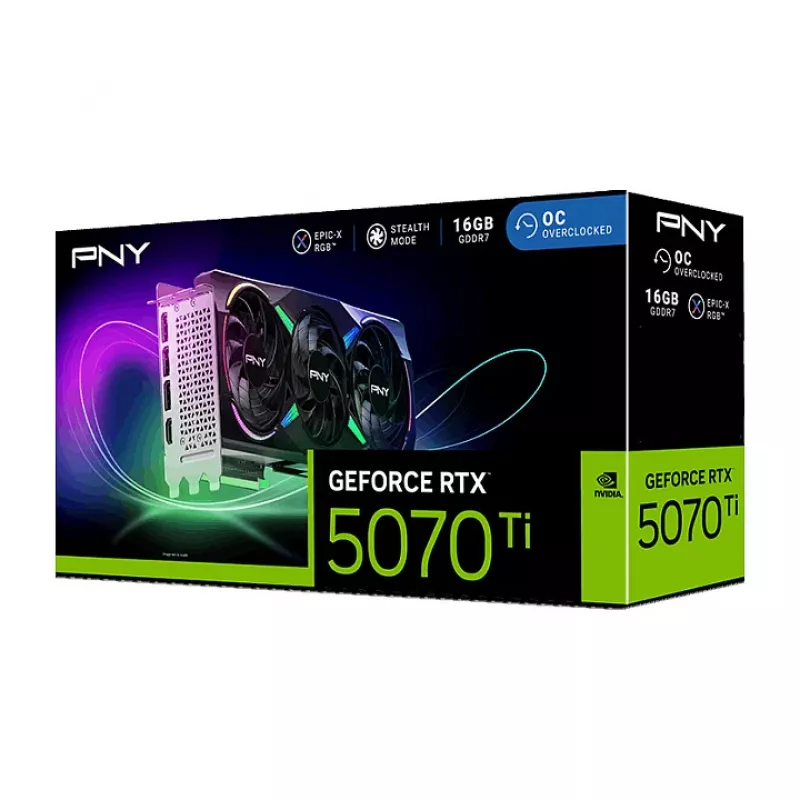 Tarjeta gráfica PNY GeForce RTX 5070 Ti EPIC-X RGB 16GB GDDR7