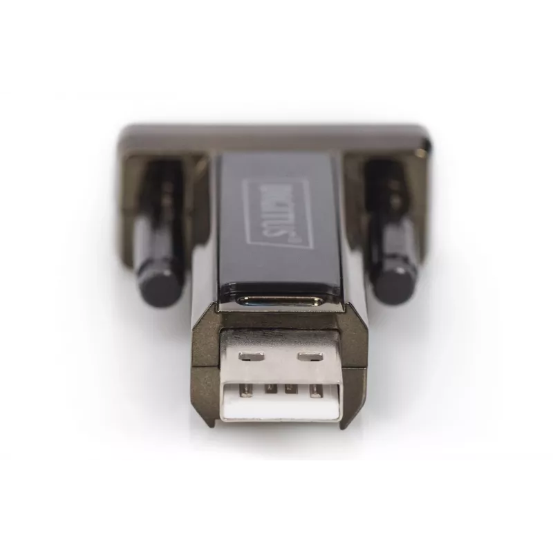 DIGITUS Convertidor USB 2.0 a serie DSUB 9M incl. cable USB-A 80 cm chipset FTDI USB 2.0 a RS232 (FT232RL)