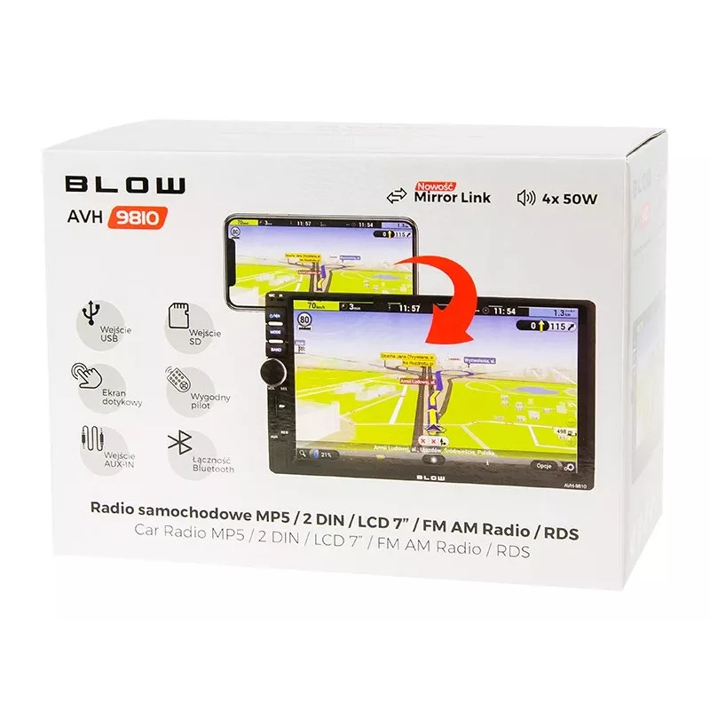 Radio BLOW AVH-9810 2DIN 7 inch