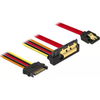 Cable SATA DeLOCK 85229 0,3 m SATA 7 pines SATA 22 pines negro