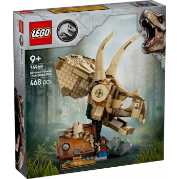 LEGO JURASSIC WORLD 76969 Fósiles de dinosaurio: cráneo de Triceratops