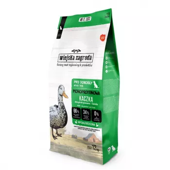 WIEJSKA ZAGRODA Monoproteica Pato M/L - Pienso seco para perros - 12kg