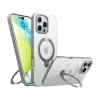 Funda transparente Torras para iPhone 16 Pro — UPRO OSTAND SPIN SERIES, funda protectora transparente fina y ligera