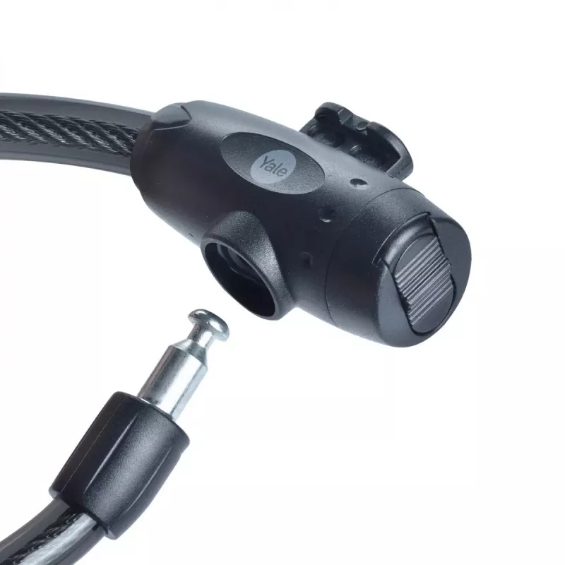 Cerradura para bicicleta de acero de 12 mm con llave - YCK0/12/200/2 negro