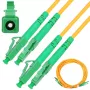 Cable de fibra óptica patch Extralink LC/APC - LC/APC Monomodo Dúplex 9/125µm G.657.A1 3 m