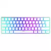Thock Compact Wireless Pudding Onyx White, teclado gaming blanco, DE-Layout, Kailh Box Red