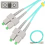 Latiguillo de fibra óptica Extralink SC/APC–SC/APC, multimodo OM3, dúplex, cubierta 3 mm, 5 m