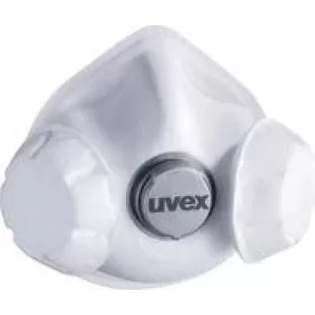 Mascarilla antipolvo UVEX silv-Air exxcel 7333 FFP3 con válvula, 3 uds.