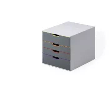 Unidad de cajones Durable VARICOLOR gris plástico 4 cajones
