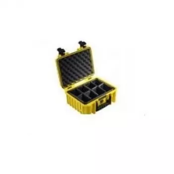 Maletín B&W Cases Type 3000 amarillo espuma 1,7 kg