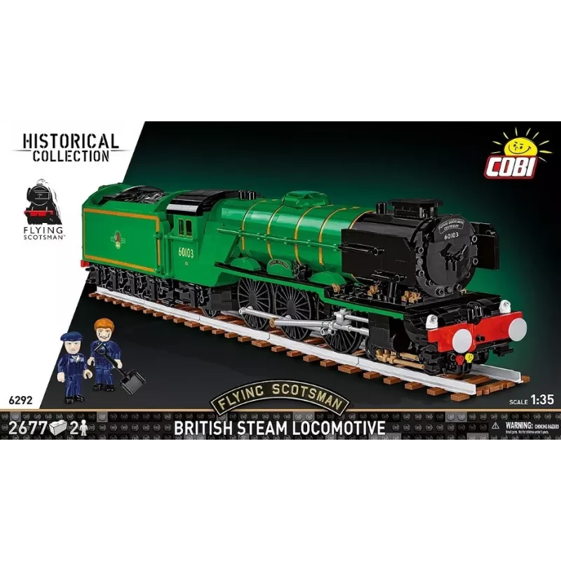 Cobi Flying Scotsman locomotora de vapor británica, set de construcción, 1:35, 2677 piezas