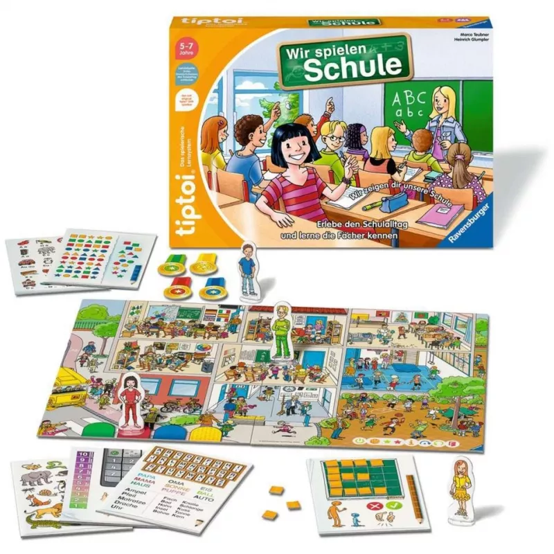 tiptoi Jugamos a la escuela, juego de mesa