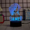 Lámpara LED de mesa MANTA SNL122RGB decoración de luz RGB 3D, RGB con cambio de color, alimentación USB