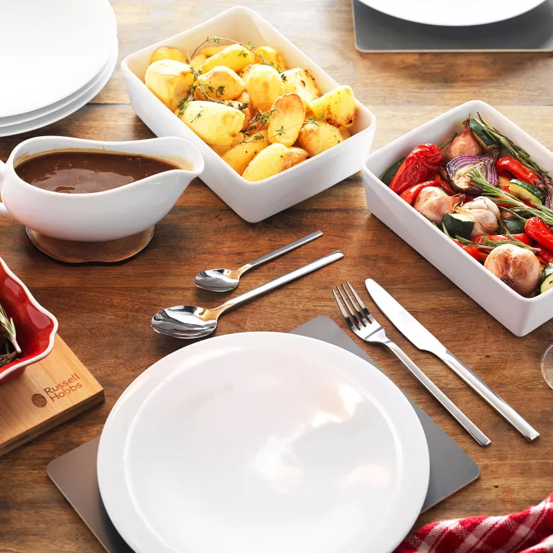 Cubertería Russell Hobbs BW028422EU7, 16 piezas, cubiertos de acero inoxidable