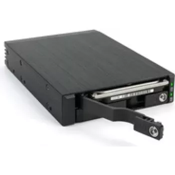 FANTEC MR-25DUAL - rack de memoria móvil - 2.5 (6,4 cm) - SATA 6Gb/s / SAS 6Gb/s - negro