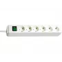 Regleta de enchufes Brennenstuhl Eco-Line con interruptor [6 tomas, blanco, 1.5m]
