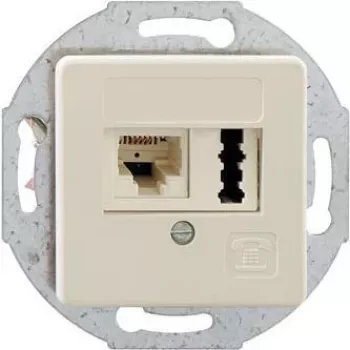 Toma de corriente Rutenbeck 13310301 Blanco IP20 125V 1A