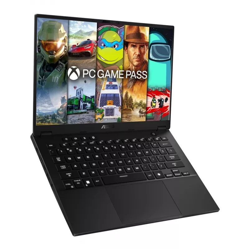 Portátil ASUS FA401UH-RG018 — 14 inch WQXGA IPS 165Hz, AMD Ryzen 7 260 (8c/16t, hasta 5,1 GHz), RTX 5050 8GB, 16GB LPDDR5x, 512GB SSD PCIe 4.0, 73Wh