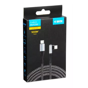 Cable USB iBox IKUTC100 USB 2.0 2 m USB C negro