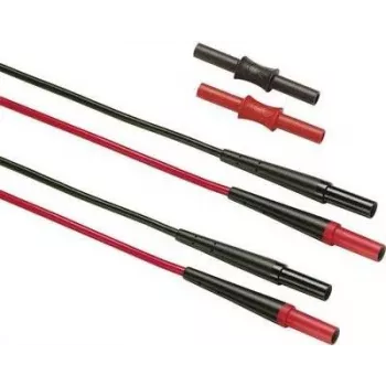 Fluke SureGrip - cable de prueba - negro - rojo - CAT III,CAT IV - silicona - 1,5 m - 1000 V (2003602)
