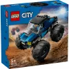 Juguete de construcción LEGO City 60402 Monster Truck azul con ruedas grandes, 148 piezas, 1 minifigura, edad 5+