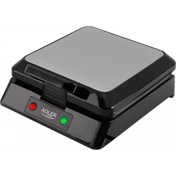 Adler AD 3036 Gofrera para 4 gofres Negro, Gris 1500 W