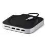 Dock/replicador de puertos para portátil Satechi ST-GNMMES — hub USB 3.2 Gen 2 Type-C con cable, USB-A y SD, plata