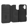 Funda de piel para iPhone 16, negra
