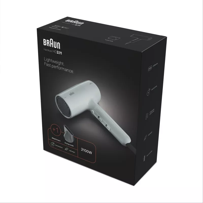Secador de pelo Braun BRHD211E 2200W con Ionic Technology