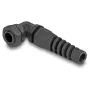 Prensaestopas DeLOCK 90° acodado PG7 negro alivio de tracción