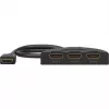 Caja conmutadora HDMI 3 a 1 (4K @ 60Hz), conmutador HDMI (negro, cable de 55cm)