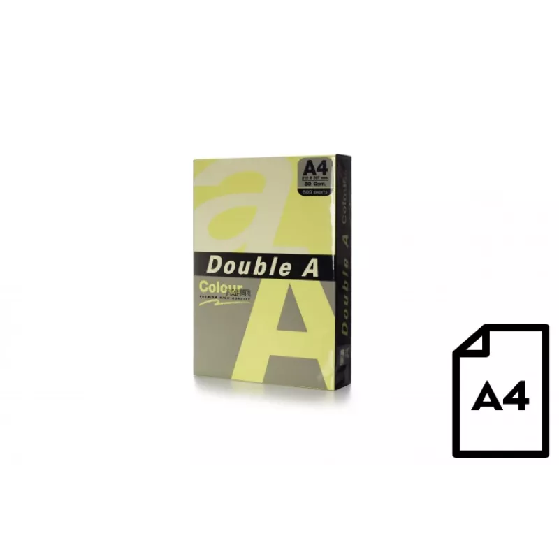 Papel de color Double A, 80 g, A4, 500 hojas, Cheese