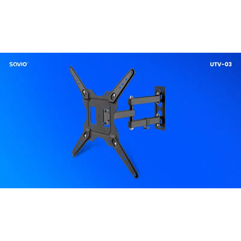 Savio UTV-03 soporte de TV 139,7 cm (55) negro