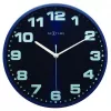 NeXtime Reloj de pared 3053bl Dash Blue, Ø 35 cm, pared, azul