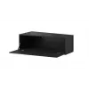 Conjunto de armarios de salón Cama VIGO SLANT 5 negro/negro brillante