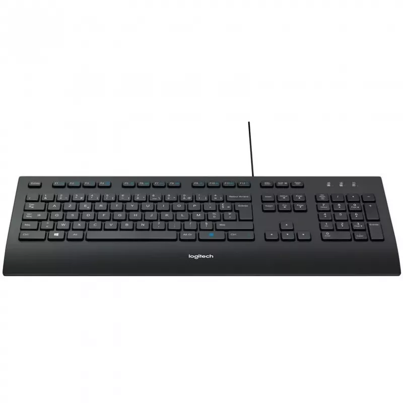 Logitech Corded K280e - Teclado - USB - Francés