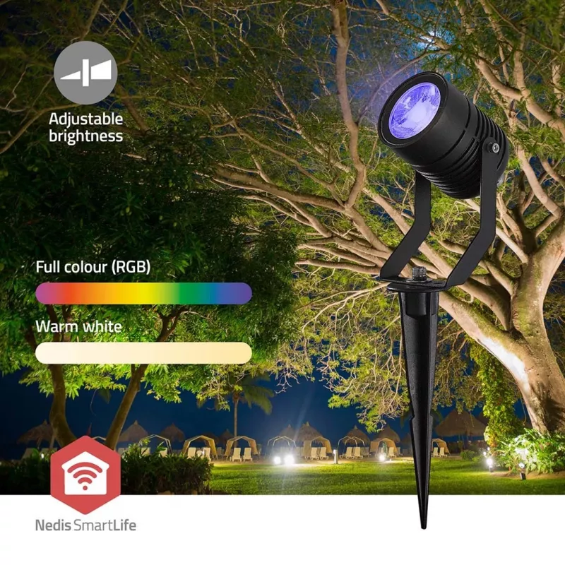 Iluminación exterior Nedis ZBLOS10RGBW3 Baliza de suelo exterior LED 9 W G