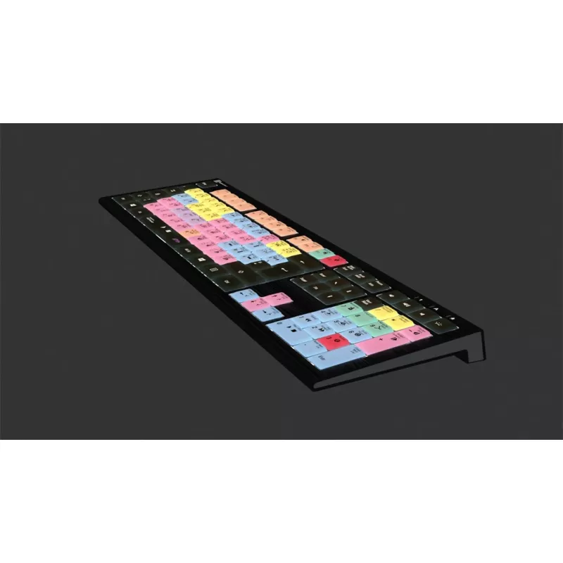 Logickeyboard ASTRA 2 USB AZERTY inglés teclado de tamaño completo negro