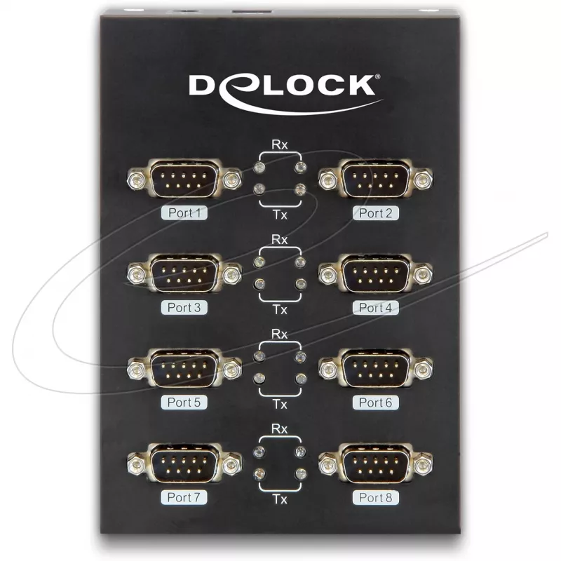 DeLock Adaptador USB2.0 a 8 x Serie - Adaptador serie - USB2.0 - RS-232 - 8 puertos (61860)