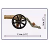 Set de bloques artillero francés con cañón, 97 piezas