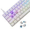 Teclado mecánico con cable White Shark Shinobi-2 (GK-004221) — switches azules, blanco, distribución US