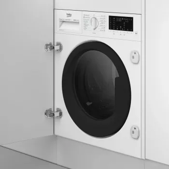 Lavadora secadora BEKO B5DBT68547W integrable, 8 kg lavado / 5 kg secado, 1400 rpm