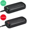 Cargador rápido Qoltec para patinete eléctrico y e-bike de 36V | 42V | 2A | 5,5*2,5 | impermeable + cable de alimentación