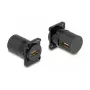 DeLOCK módulo tipo D HDMI conector hembra a conector hembra 90° en ángulo negro