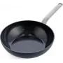 Wok/sartén GreenPan CC006388-001, redonda, 28 cm, negra, sin PFAS