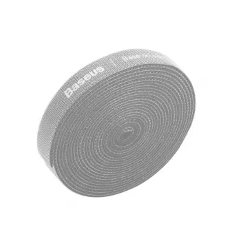 Accesorio para cables Baseus ACMGT-F0G — cinta de velcro, 3 m de longitud, gris