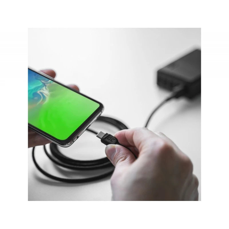 Cable USB Green Cell KABGC22 USB 2.0 1,2 m USB-A USB-C negro